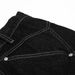 Loose Men's Denim Scimitar Pants Vibe Trend Deconstructed Patchwork Pleated Design Stitched Scythe Wide-Leg Trousers_viptrois.com