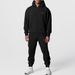 Men's Clothing autumn and winter men's love thick plate printing long sleeved trousers hooded sports leisure fleece warm and comfortable set_viptrois.com
