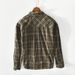 New Men's Casual Long Sleeved Checkered Cotton Shirt Jacket_viptrois.com