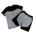 Men's Summer Two Piece Suit High End Sports Casual Short Sleeved Set Cotton Fashionable_viptrois.com