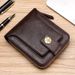 Men's Wallet Wallet Men's Short Fashion Horizontal Zipper Hardware Buckle Coin Purse Multi-card Multi-function Certificate Wallet_viptrois.com