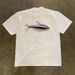 Heavyweight Pure Cotton Oversized T-Shirt Style Small Fish Print Loose Fitting Short Sleeved For Couples Trendy Men Women 250g_viptrois.com
