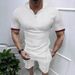 Men's Sporty Short Sleeve Hoodie T-Shirt And Shorts Set Casual Summer Quick-drying Comfortable Breathable Clothing Set_viptrois.com
