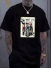 NEW LIMITED King Card Motorcycle Poker Black Jack Gambling Biker Vintage T Shirt Stylish Soft Breathable Versatile Graphic Unisex Slightly Summer_viptrois.com