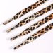 Small White Shoes, Black Colored Shoelaces, Flat Basketball Shoes, Men's And Women's Canvas Shoes With Ropes, Yellow Leopard Print Sports Shoes_viptrois.com