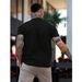 Camiseta De Manga Corta Impresa Casual Hombre, Para Uso Diario, Primavera/Verano_viptrois.com