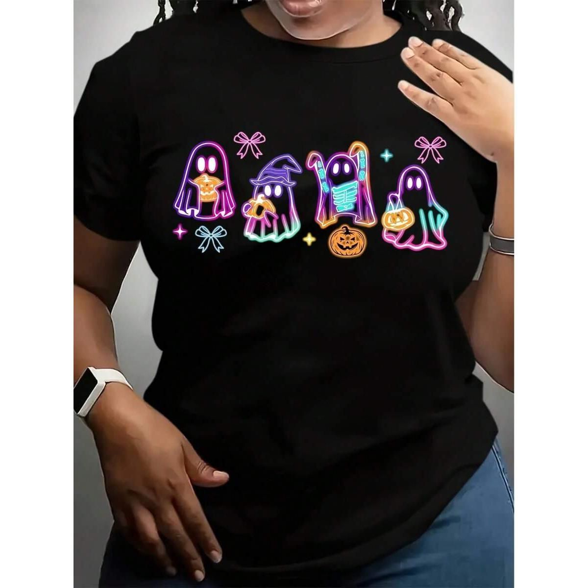 Fiesta Camisetas Otoño, Atuendos Halloween, Camiseta Divertida De Halloween_viptrois.com