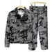 Men's Embroidered Denim Jacket - Vintage Casual Coat With Stylish Design, Comfortable Fit For Everyday Wear_viptrois.com