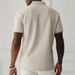 Men's Clothing Summer Men's Fashion Casual All Match Round Neck Short Sleeve Texture Polo Shirt Tops_viptrois.com