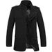 Men’s Slim-Fit Longline Jacket – 100% Cotton, Business Casual For Spring/Fall (Khaki/Black/Army Green, L-6XL, Lightweight & Breathable)_viptrois.com