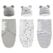 1/2PCSBabies Sleeping Bags Newborn Baby Cocoon Swaddle Wrap Envelope 100%Cotton 0-6 Months Baby Blanket Swaddling Wrap Sleepsack_viptrois.com