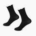 Spring and summer thin white wood ear edge pile socks Japanese JK socks women's Lolita Mary Jane shoes lace mid tube socks_viptrois.com