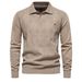 Man's Clothing Top Long Sleeve Men's Sweater Slim-fit Lapel High Quality Men's Sweater_viptrois.com