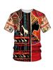 Men's Clothing Printing Casual Loose Short Sleeved T Shirt_viptrois.com