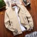Spring Autumn New Cotton Washed Jacket For Middle Aged And Young Men's Stand Up Collar, Loose Casual Top_viptrois.com