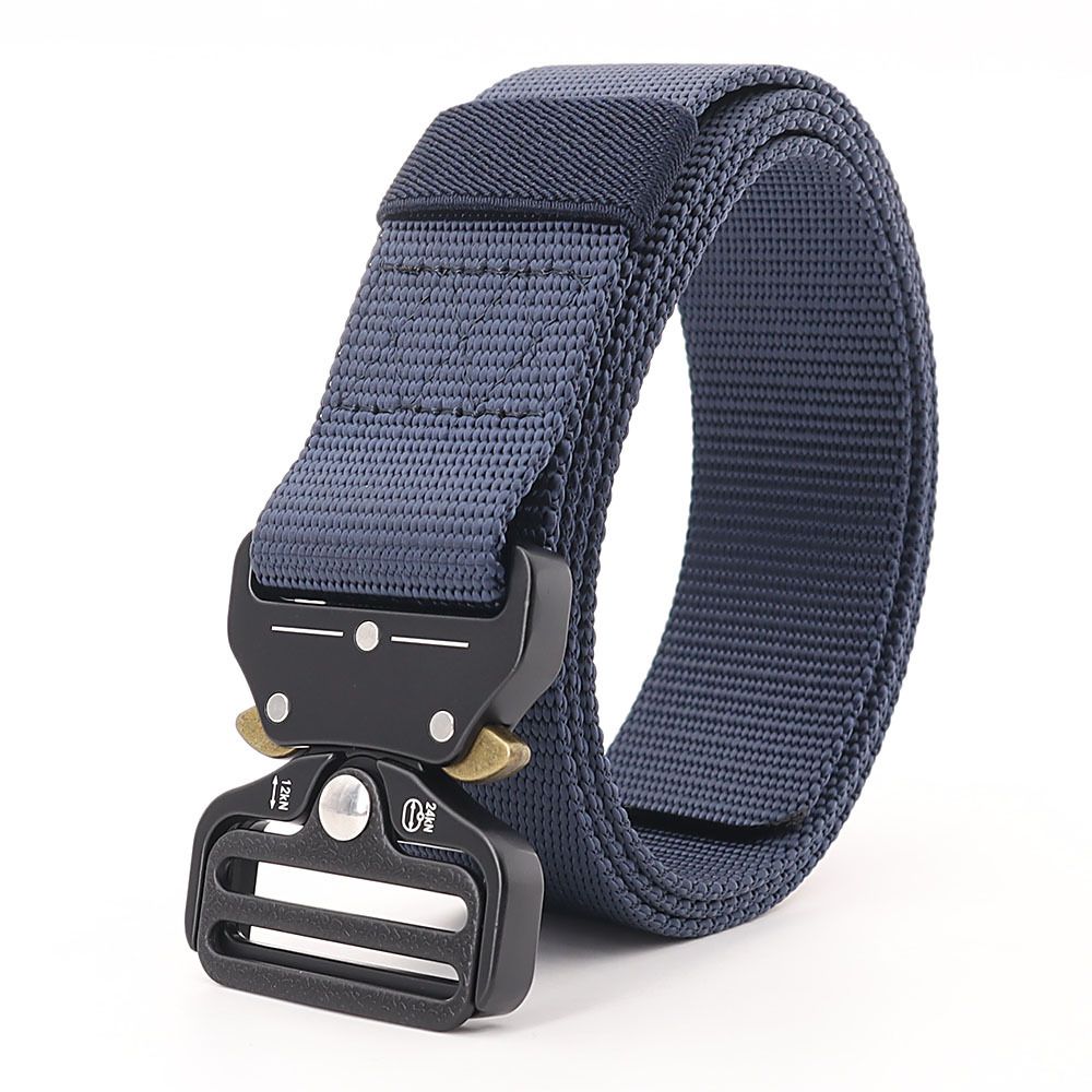 Men's Belts Classic Cobra Buckle Belt Outdoor Men's Sports Tactical Nylon Pants Waistband Quick Release_viptrois.com