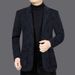 1 Autumn Winter Middle-aged Men's Woolen Thickened Blazer Single Shoulder Jacket Dad's Commuting Style_viptrois.com