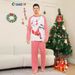 Christmas Santa Claus Snowflake letters Christmas Family suit printed homewear pajamas_viptrois.com