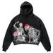 New American Retro Street Hip Hop Skull Print Hoodie Men's Fashion Casual Versatile Hooded Jacket_viptrois.com