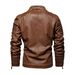 Men’s Premium Faux Leather Jacket – Stylish Biker Coat (Black, Espresso, Khaki, M-5XL)_viptrois.com