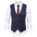 Men's Clothing Non Ironing Slim Fit Professional Suit Vest Workwear Business Formal Wear Vest Waistcoat Work Clothes Suit_viptrois.com