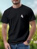 Men's 100% Cotton Stretch Fabric T-Shirt Casual Round Neck Short Sleeve With Print Ideal Gift Comfortable And Breathable For All Seasons Gift For Men_viptrois.com