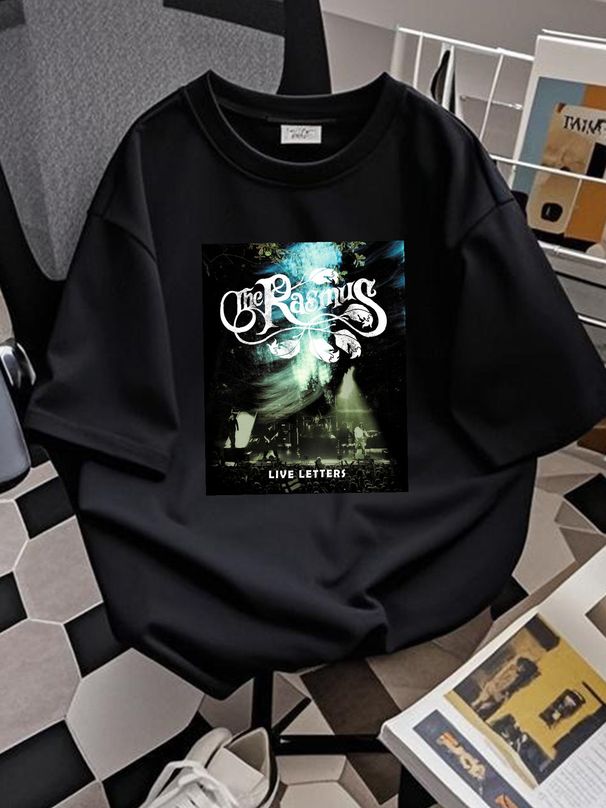 Live Letters Tour The Rasmus Unisex T-Shirt All Size S To 5XL LL1754 Top For Everyday Wear Slightly Stretched Casual Graphic Comfortable_viptrois.com