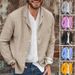 2024 Cotton Linen Jacket For Men's Spring And Autumn Casual Loose Fitting Suit Top_viptrois.com
