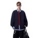Cardigan Hoodie Men's Autumn Trendy Brand Patchwork Lapel Casual Jacket Versatile Couple Jacket_viptrois.com