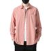 Men's Pure Cotton Casual Jacket – American-Style Spring/Autumn Lightweight Coat, Breathable & Versatile (White/Black/Blue/Green)_viptrois.com
