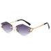 VOOTHOST Fashion Rimless Square Sunglasses UV400 Retro Gradient Frameless Sunglass High Quality Small Frame Popular Metal Eyewear F0252_viptrois.com