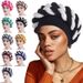 New Ladies Fashion Color Matching Double Braided Turban Hat Headscarf Hat Factory Stock_viptrois.com