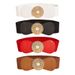 Round buckle chain elastic elastic waist wrap female outer suit dress pearl disc black vintage belt_viptrois.com