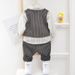 Children's Clothing Boys Spring And Autumn Suits 2020 New Children's Baby Houndstooth Vest Three Piece Suit Spring Style_viptrois.com