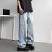 XXBRO Men's Summer Lyocell Blend Relaxed-Fit Jeans – Lightweight Breathable Straight-Leg Pants With Elastic Waist & Contrast Panels (M-3XL, Mid-Rise)_viptrois.com