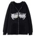 2022 Dark Skull Skeleton Unisex Hoodie Gothic Couple Harajuku Oversized Zipper Sweatshirt_viptrois.com