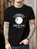 Maglietta Uomo 100% Cotone 180g Girocollo, Stampa Logo Squadra Bowling Lebowski, Tessuto Morbido Casual Estivo_viptrois.com