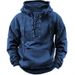 Pure Pure Cross-Border Independent Station Foreign Trade E-commerce Plus Size Men's Retro Lace-Up Pullover Hooded Trendy Brand_viptrois.com