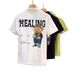 Men's Clothing Summer Cartoon Print Polo Shirt For Men Slim Fit Short Sleeve Turn Down Collar Casual Top Trendy Half Sleeve_viptrois.com