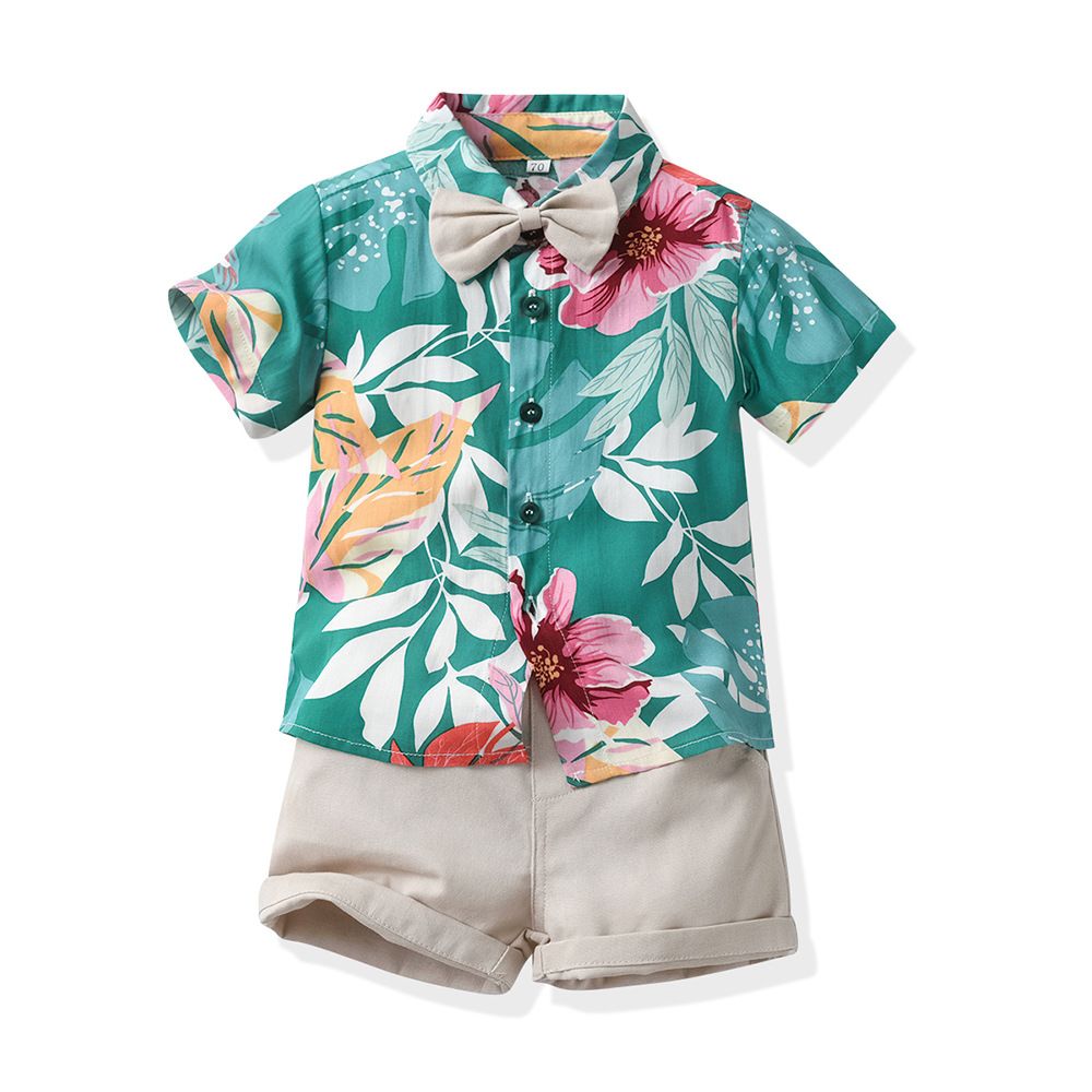 Kid's Clothing Boys summer suits new style beach net celebrity fashionable shirt short sleeve children's summer cool two piece suit trendy_viptrois.com