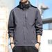 Unisex Water-Resistant Windbreaker Jacket - Lightweight Hooded Raincoat For Hiking & Urban Wear, Oversized Fit, Quick-Dry Polyester (Men/Women)_viptrois.com