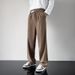 Men's Clothing High Street Wide Leg Pants Men's Elastic Spring And Summer Retro Casual Trousers Trendy Brand Loose Straight Pants_viptrois.com