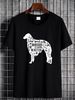 Time Spent With Borzoi Unisex T-shirt Stylish Breathable Casual Stretched Graphic Summer Slightly Top For Everyday Wear Soft Homme Fashion_viptrois.com