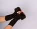 Men's Gloves Butterfly Pattern Plus Wool Gloves New Style Knitted Gloves Half Finger Computer Gloves Wool Mouth Warm_viptrois.com