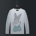 Men's Clothing Long Sleeved T Shirt Men's Ins Trendy Hot Diamond Rabbit Versatile Clothes Men's Trendy Brand Large Size T Shirt Autumn Slim Fit_viptrois.com