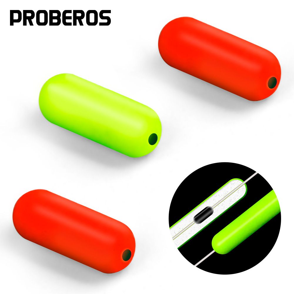 Column-shaped Seven-star Space Bean Eye-catching Round Olive-shaped Float 100 Pieces/Pack Fishing Gear Accessories_viptrois.com