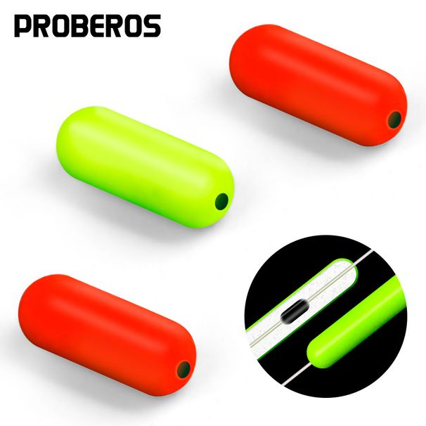 Column-shaped Seven-star Space Bean Eye-catching Round Olive-shaped Float 100 Pieces/Pack Fishing Gear Accessories_viptrois.com