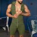 Man's clothing Men wear a sexy romper over a hoodie casual sports romper_viptrois.com