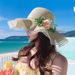 Women's Spring/Summer New Style Large Brimmed Grass Summer Beach Versatile Outdoor Luxury Sunscreen Hat Men_viptrois.com