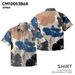 Men's Clothing Beach Shirt Short Sleeved Pure Cotton Floral Direct Spray Trendy Brand Casual Shirts_viptrois.com